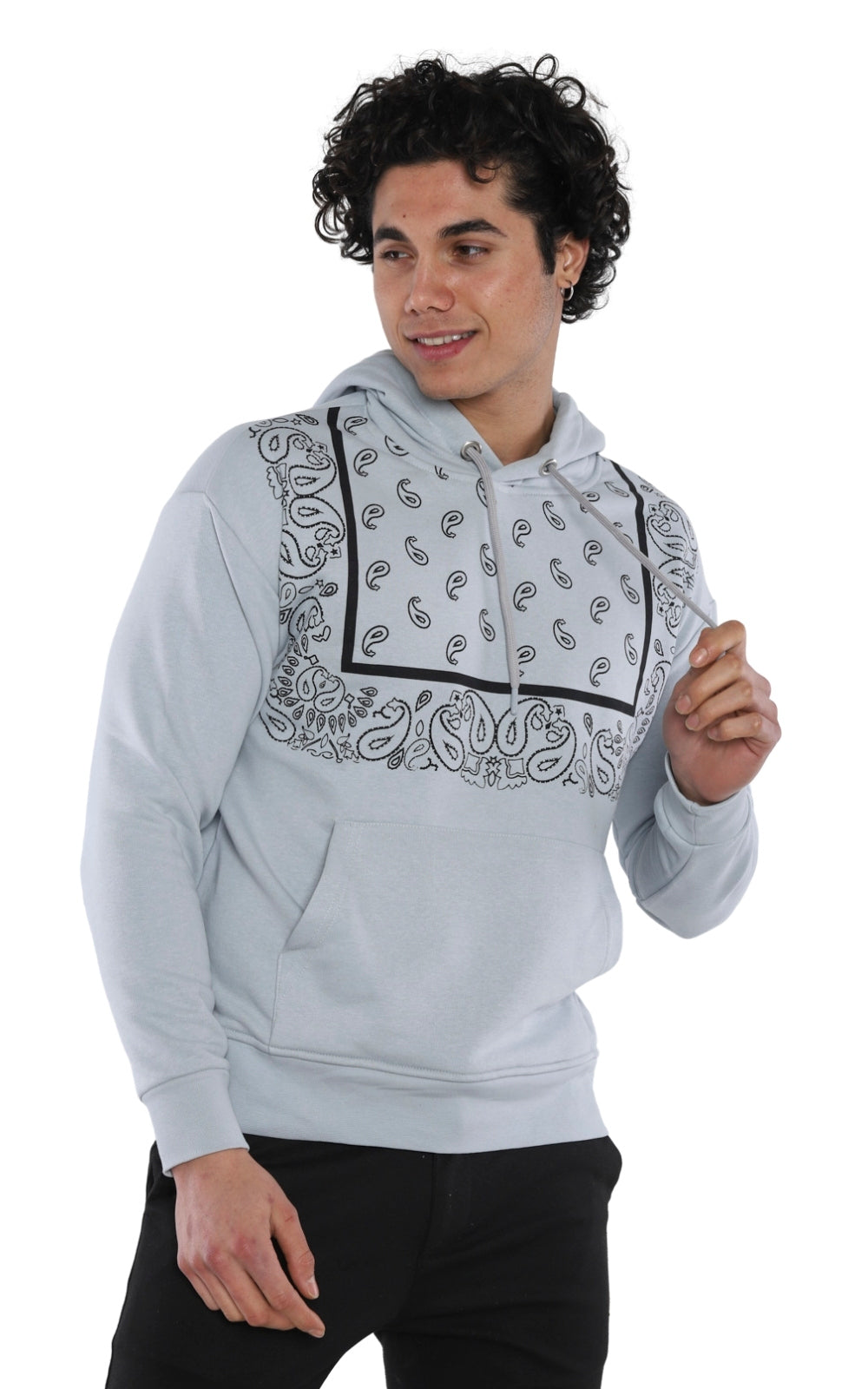 Sweatshirt Imprimé 22KO 5031 en Gris