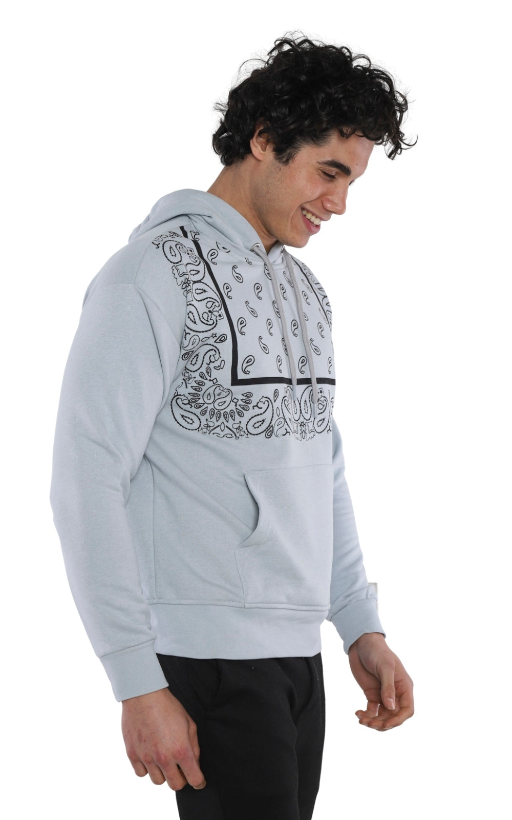 Sweatshirt Imprimé 22KO 5031 en Gris
