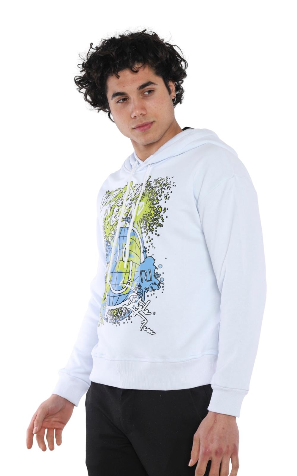 Sweatshirt Imprimé 22KO 5020 en Blanc 12€ HT/unité