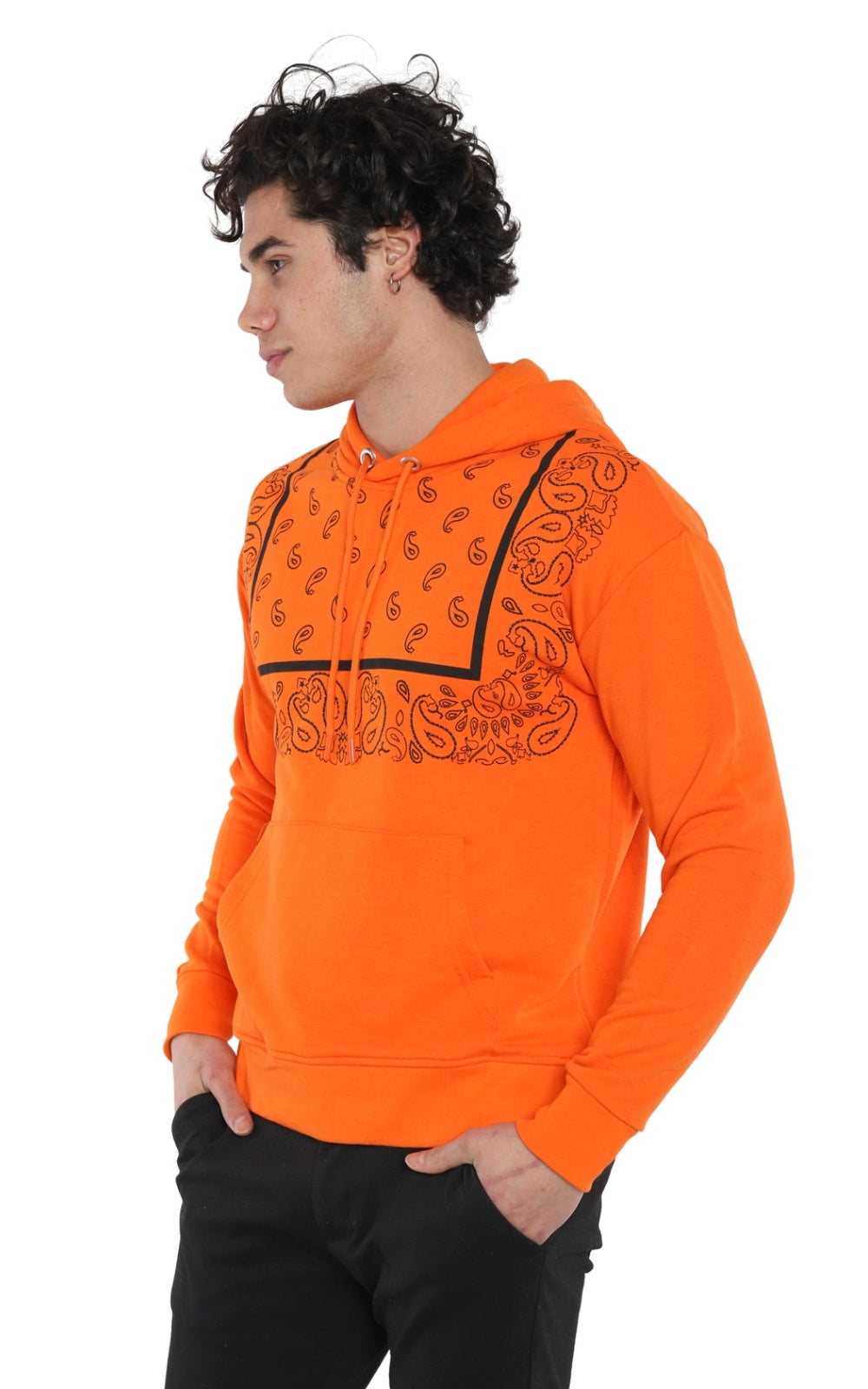 Sweatshirt Imprimé 22KO 5031 en Orange