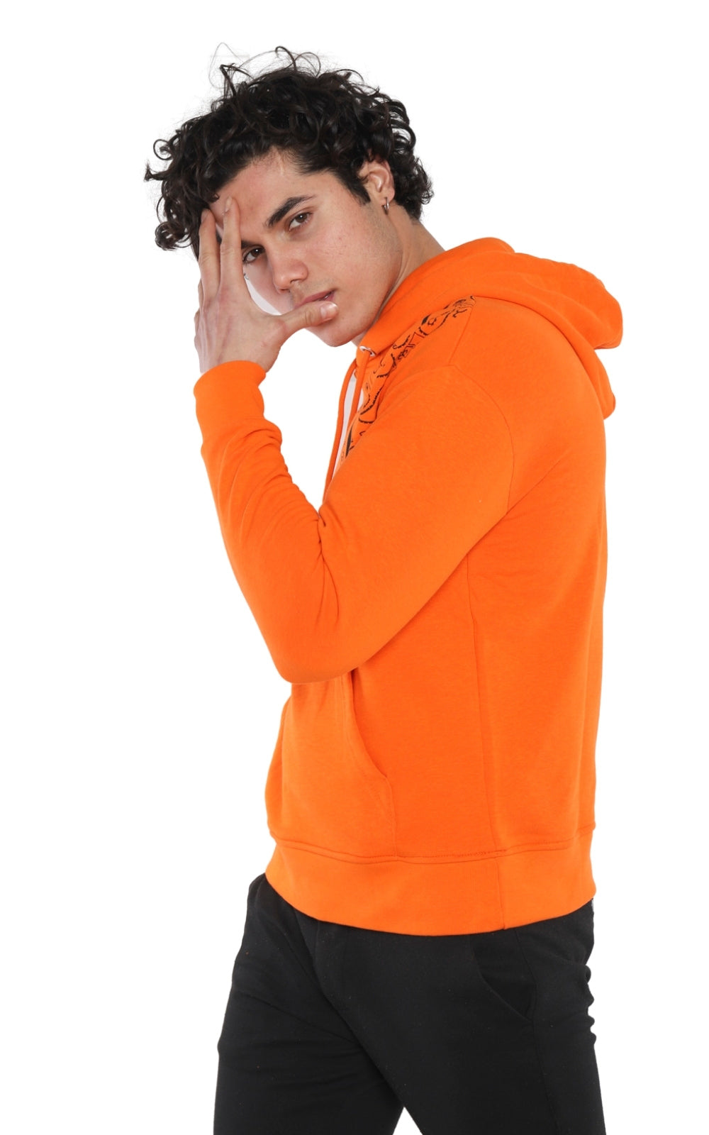 Sweatshirt Imprimé 22KO 5031 en Orange