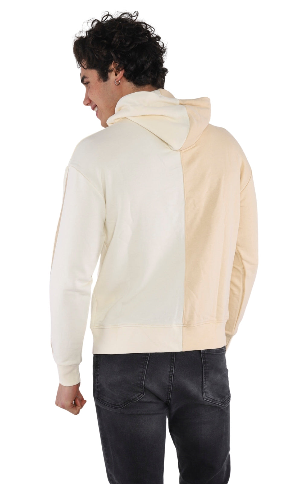 Sweatshirt Imprimé 22KO 5027 en Beige Ecru