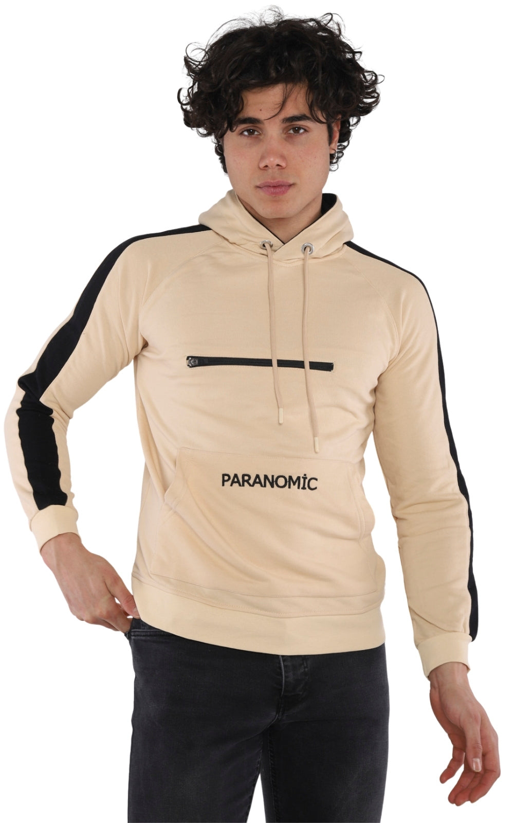 Sweatshirt Brodé 22KK 518 en Beige