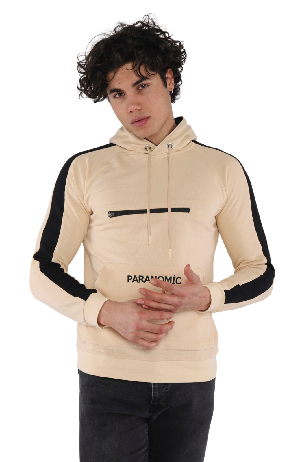 Sweatshirt Brodé 22KK 518 en Beige