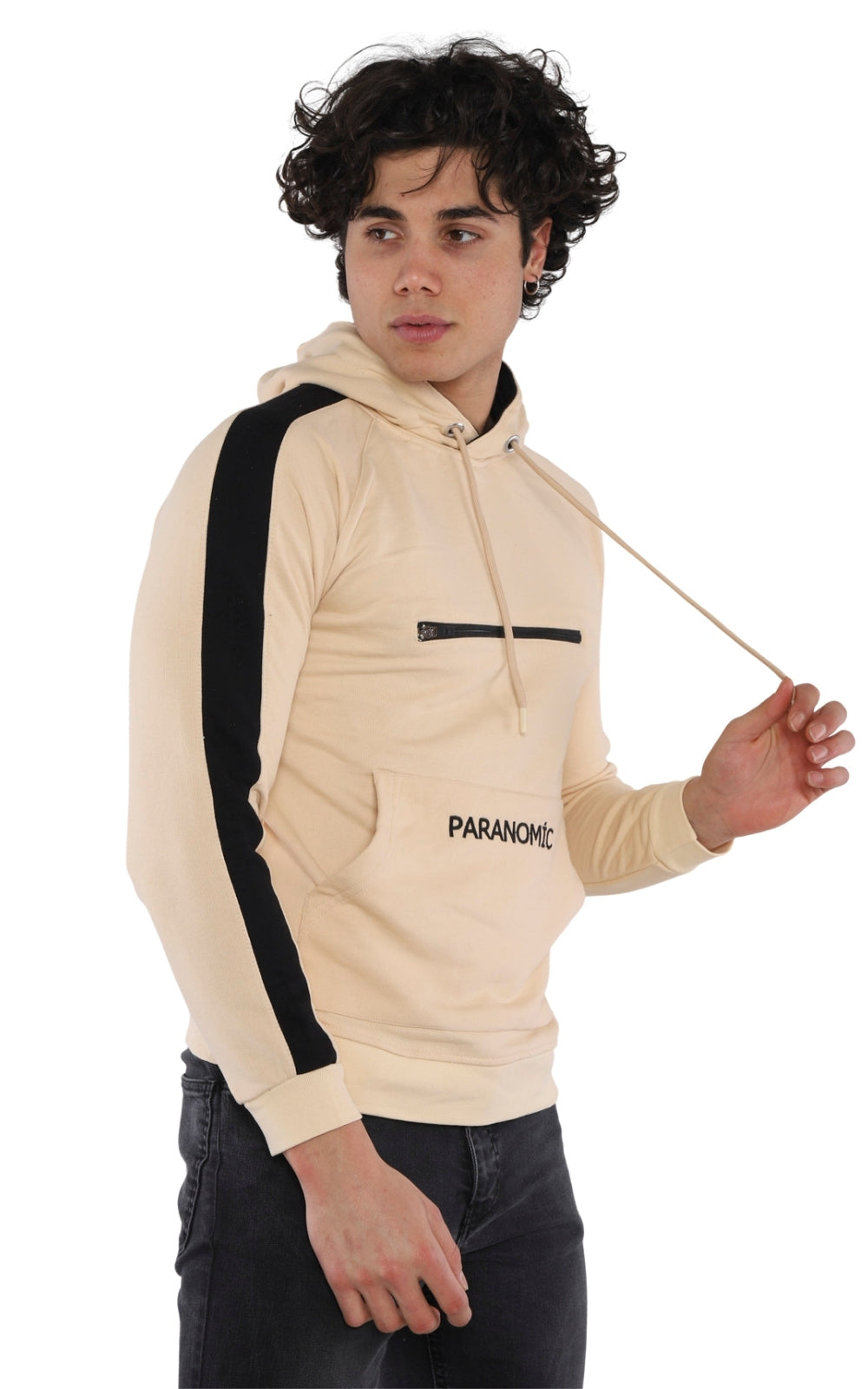Sweatshirt Brodé 22KK 518 en Beige