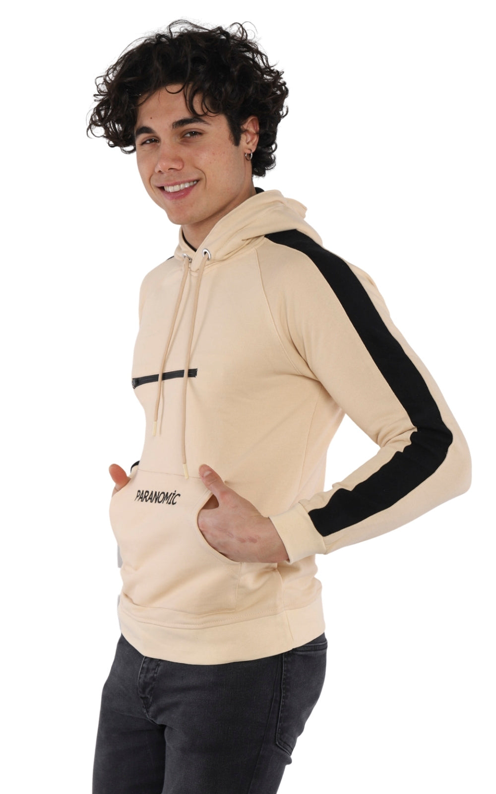 Sweatshirt Brodé 22KK 518 en Beige