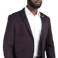 Blazer Homme Slim Fit Deux Boutons Ref. RR Ecrin Couleur Aubergine 22€ HT/Unité