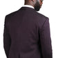 Blazer Homme Slim Fit Deux Boutons Ref. RR Ecrin Couleur Aubergine 22€ HT/Unité
