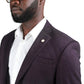 Blazer Homme Slim Fit Deux Boutons Ref. RR Ecrin Couleur Aubergine 22€ HT/Unité