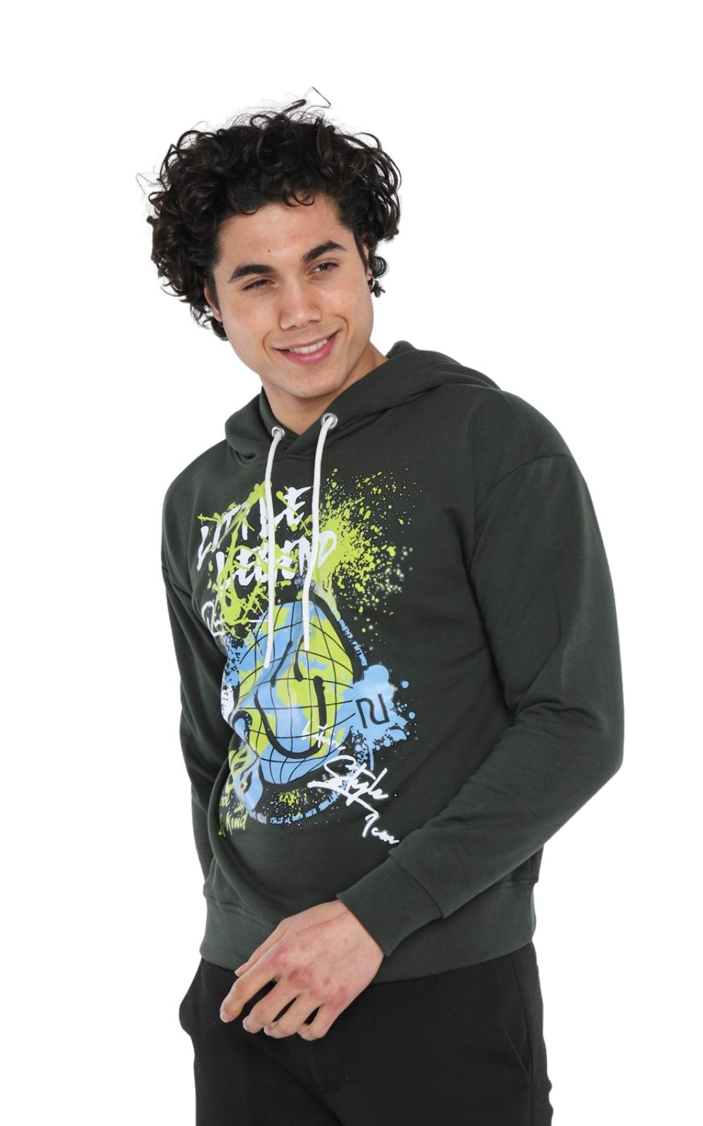 Sweatshirt Imprimé 22KO 5020 en Khaki 12€ HT/unité