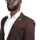 Blazer Homme Slim Fit Deux Boutons Ref. RR Ecrin Couleur Marron 22€ HT/Unité