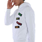Sweatshirt Imprimé  Ref. 22KO 5018 Couleur Blanc 12€ HT/Unité