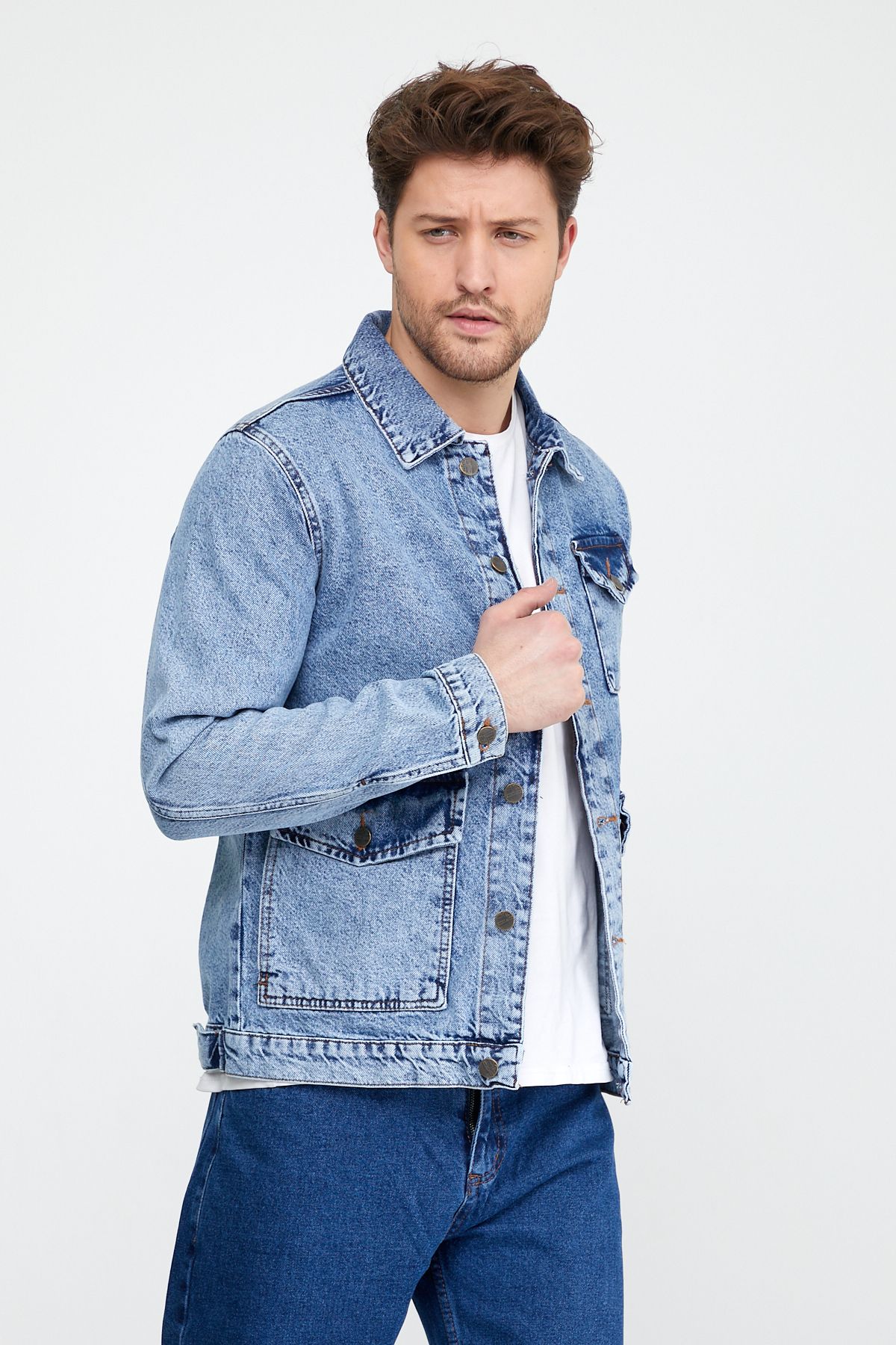 Veste Jeans Ref. 642 Couleur Bleu Denim Delavé 22€HT/Unité