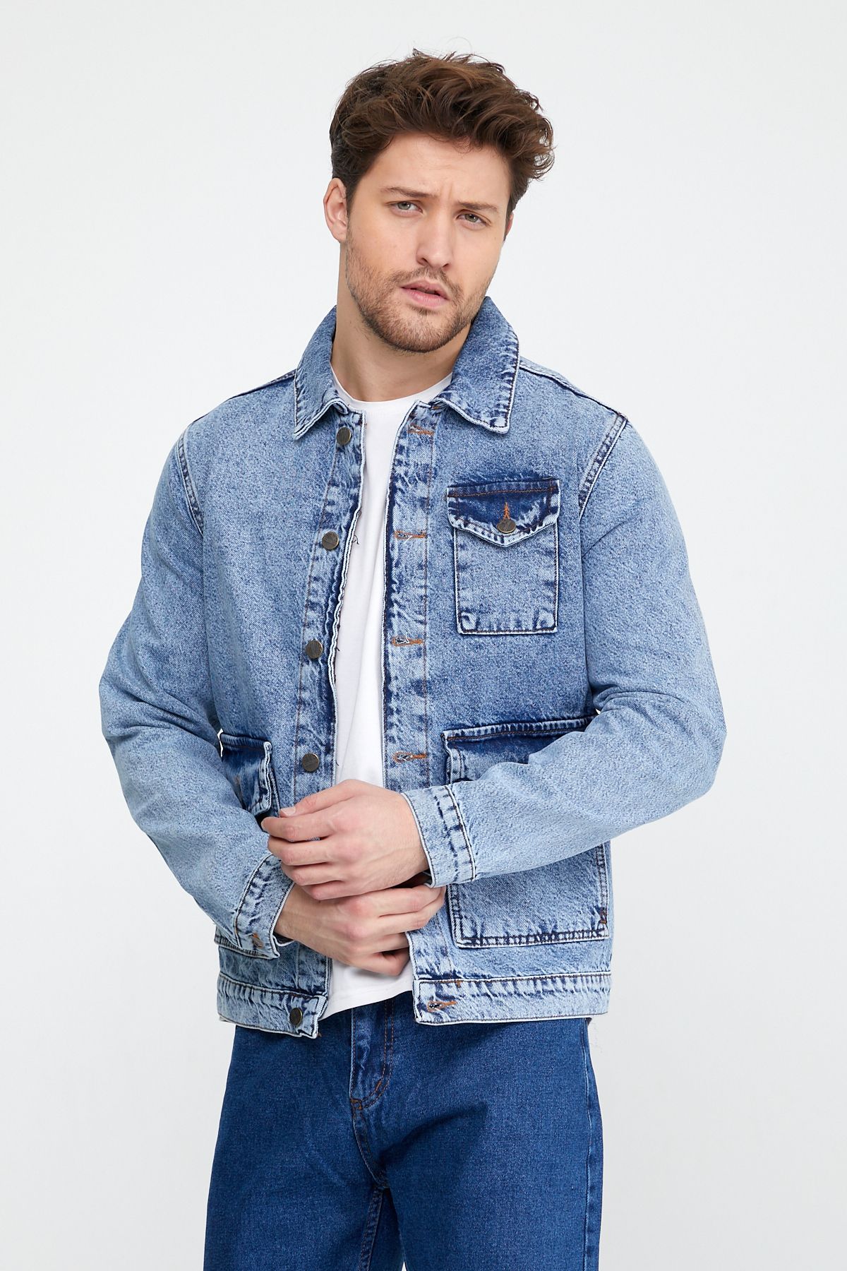 Veste Jeans Ref. 642 Couleur Bleu Denim Delavé 22€HT/Unité