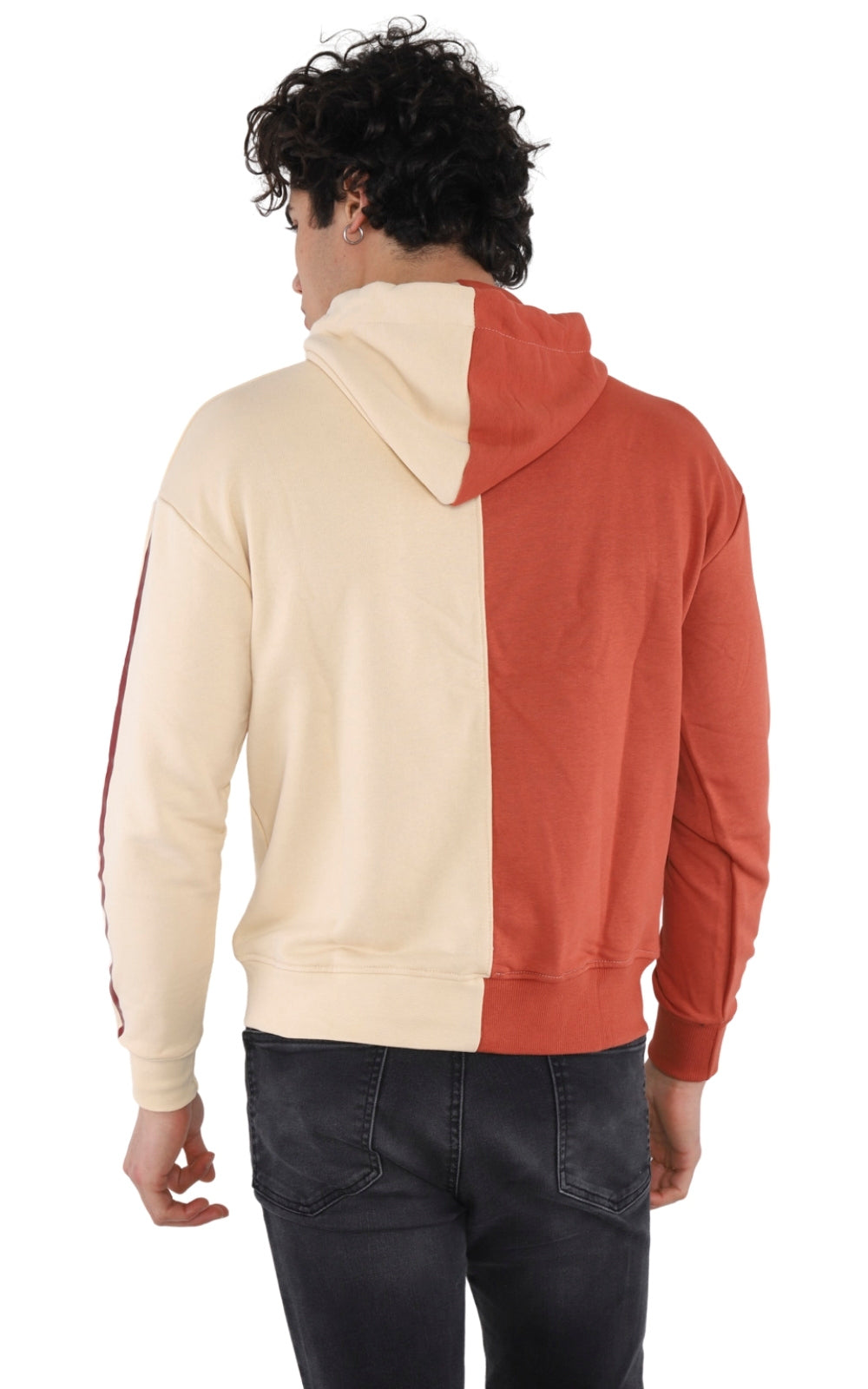 Sweatshirt Imprimé 22KO 5027 en Beige Brique
